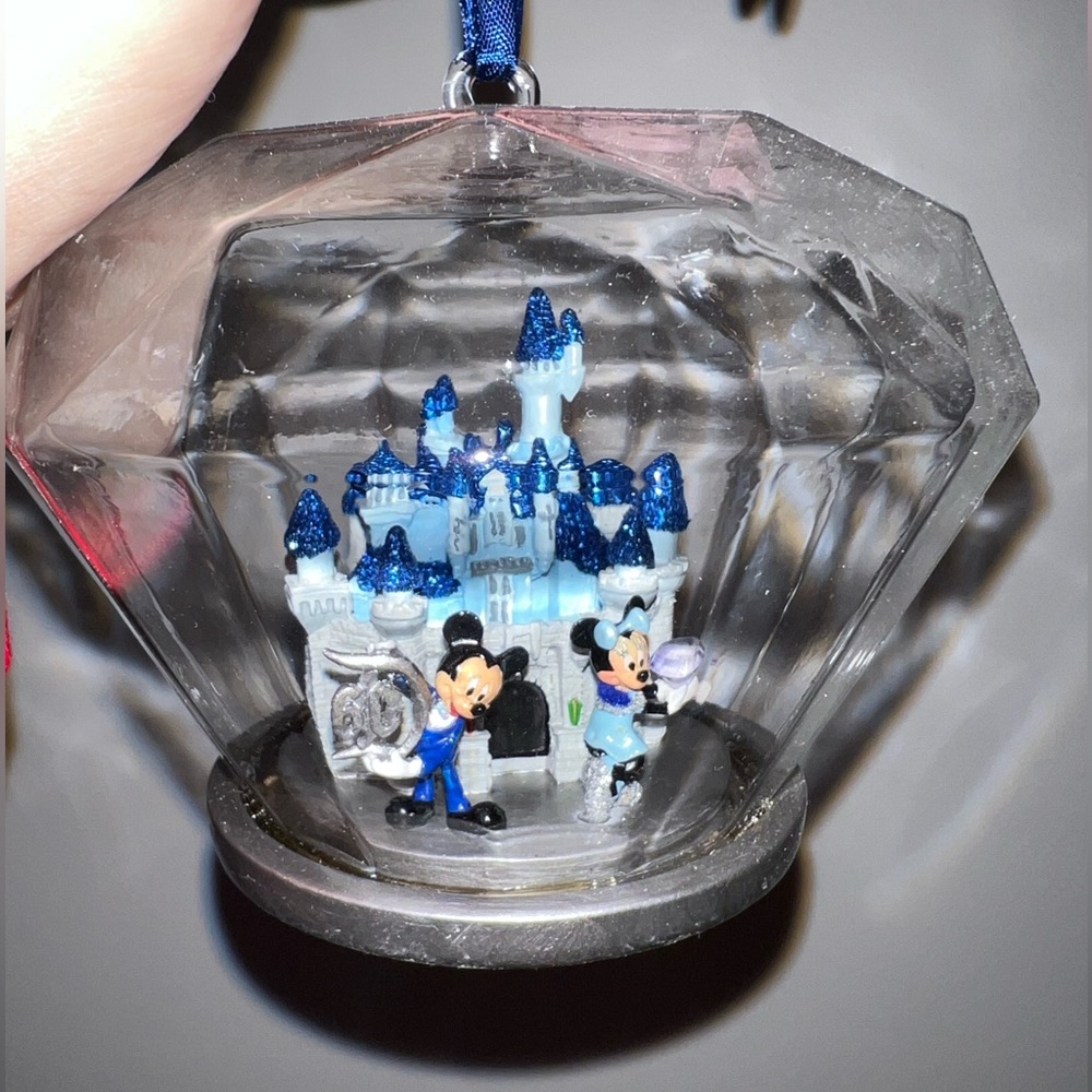 Disney 60th Diamond Celebration Castle Ornament Mickey Minnie Collectable